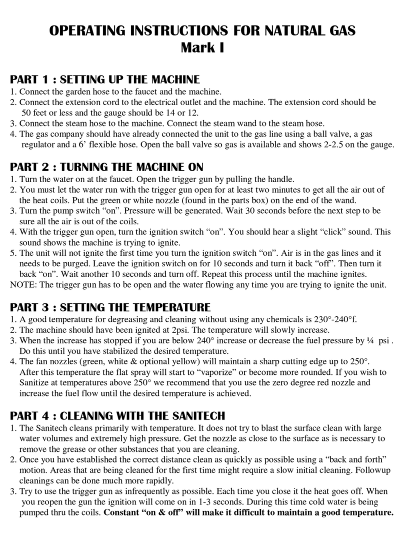 Sanitech Mark I operating instructions