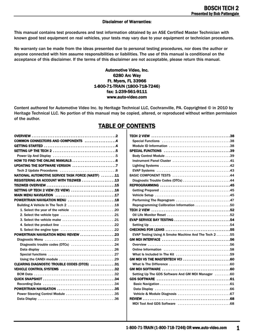 Bosch TECH 2 manual