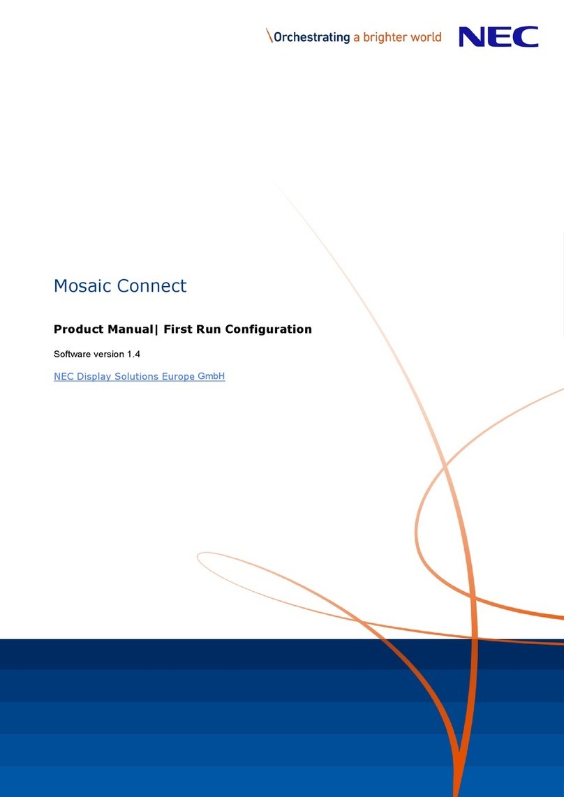 NEC Mosaic Connect Box User manual