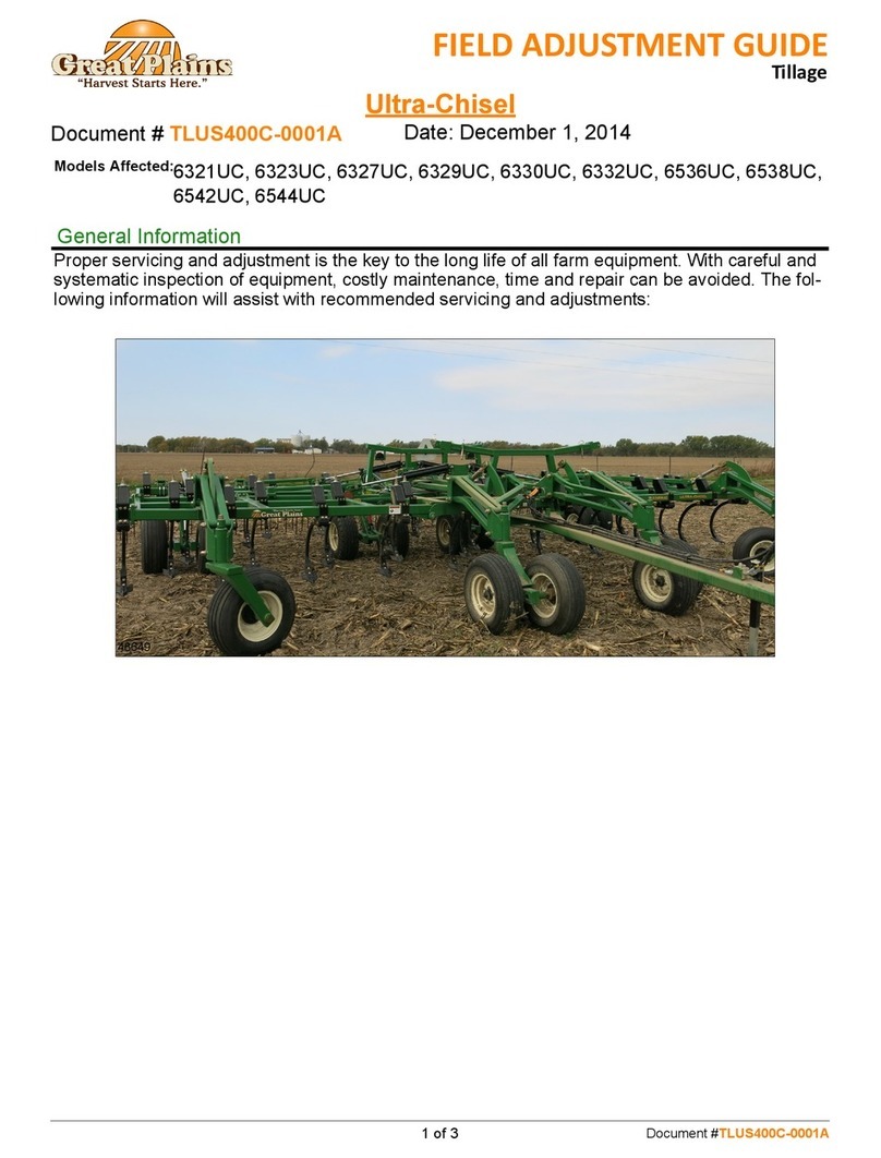 GREAT PLAINS 6321UC Adjustment guide