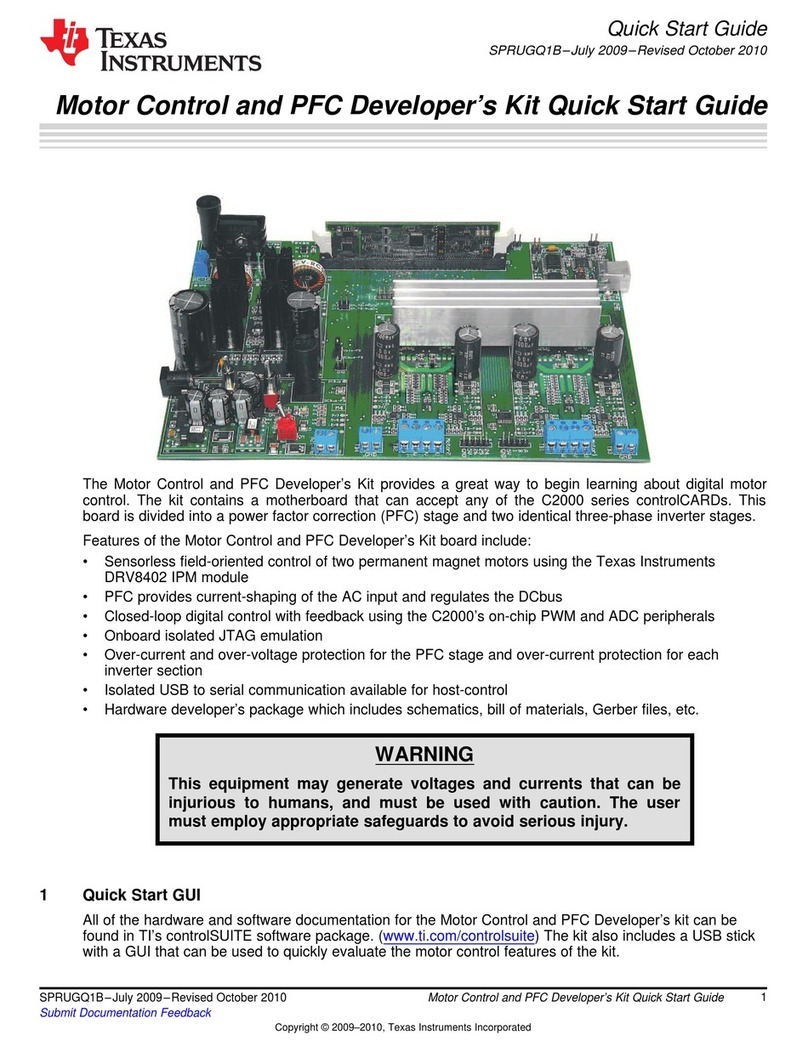 Texas Instruments Motor Control User manual