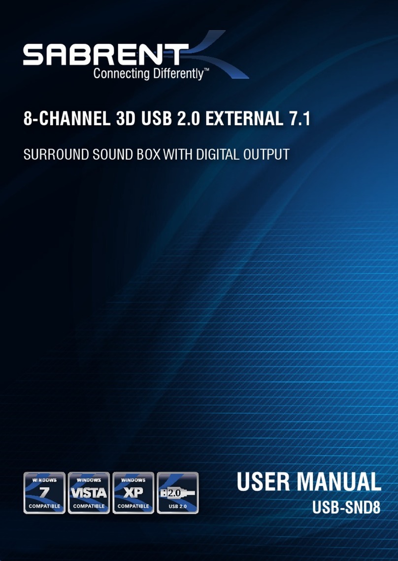 Sabrent USB-SND8 user manual