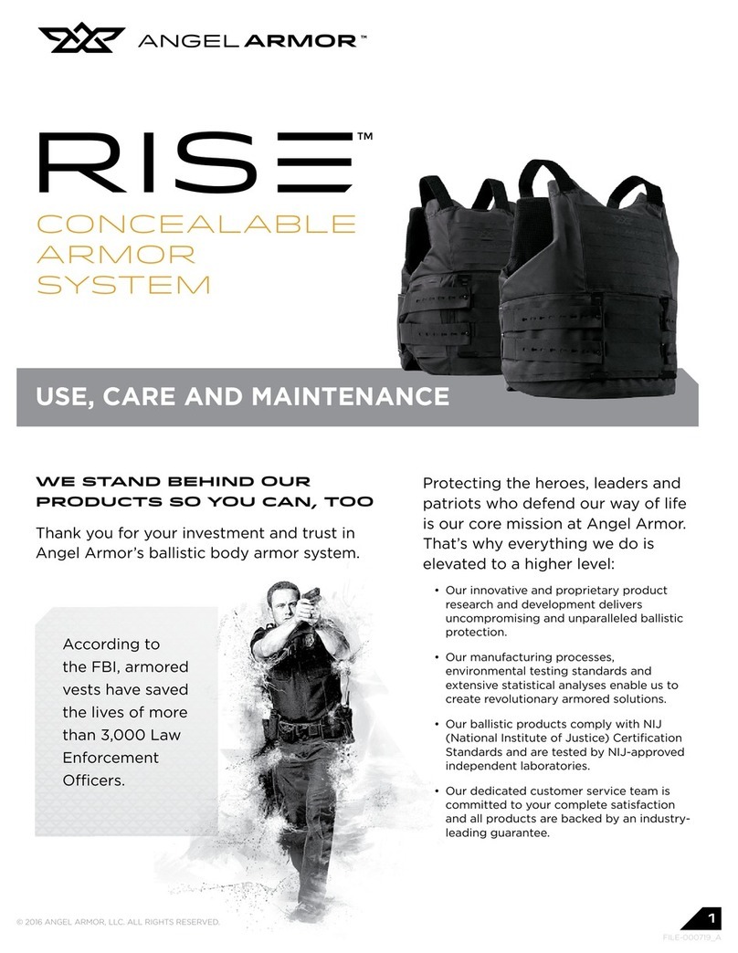 Angel Armor RISE Use, Care and Maintenance