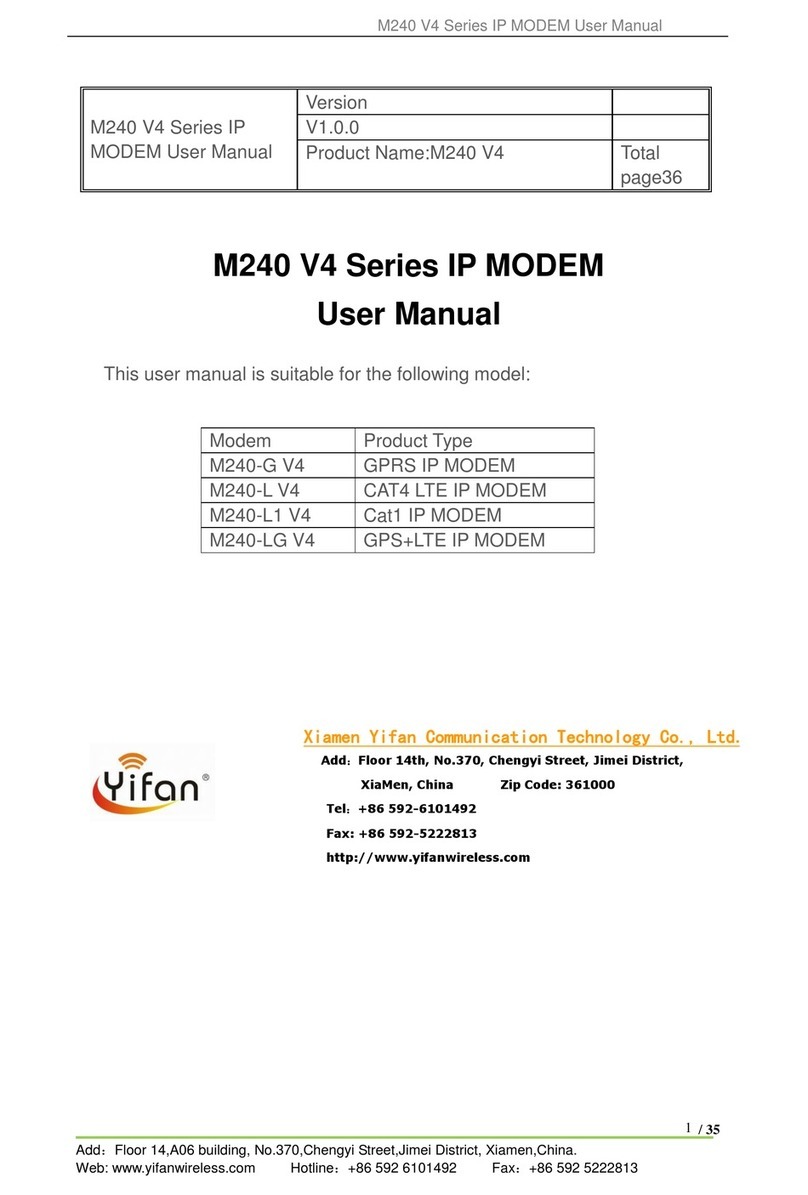 Yifan M240 V4 Series user manual