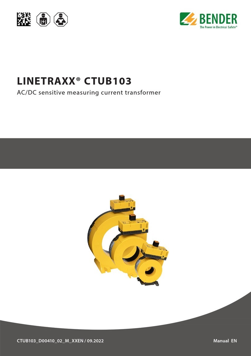 Bender LINETRAXX CTUB103 Series User manual