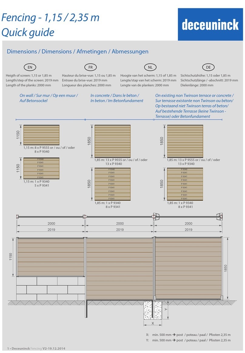 deceuninck Fencing quick guide