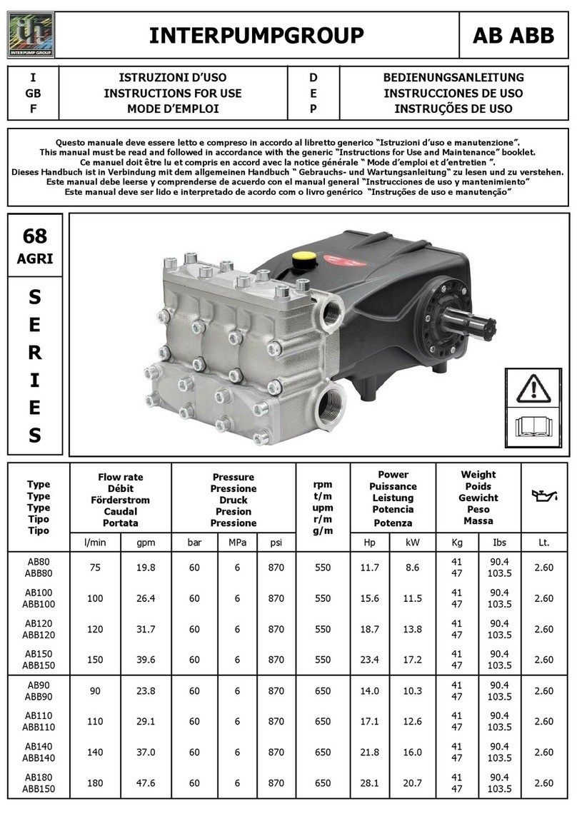 Interpump Group AB80 Instructions for use