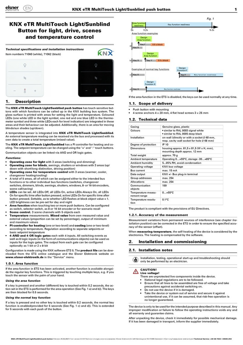 KNX elsner 71060 installation instructions