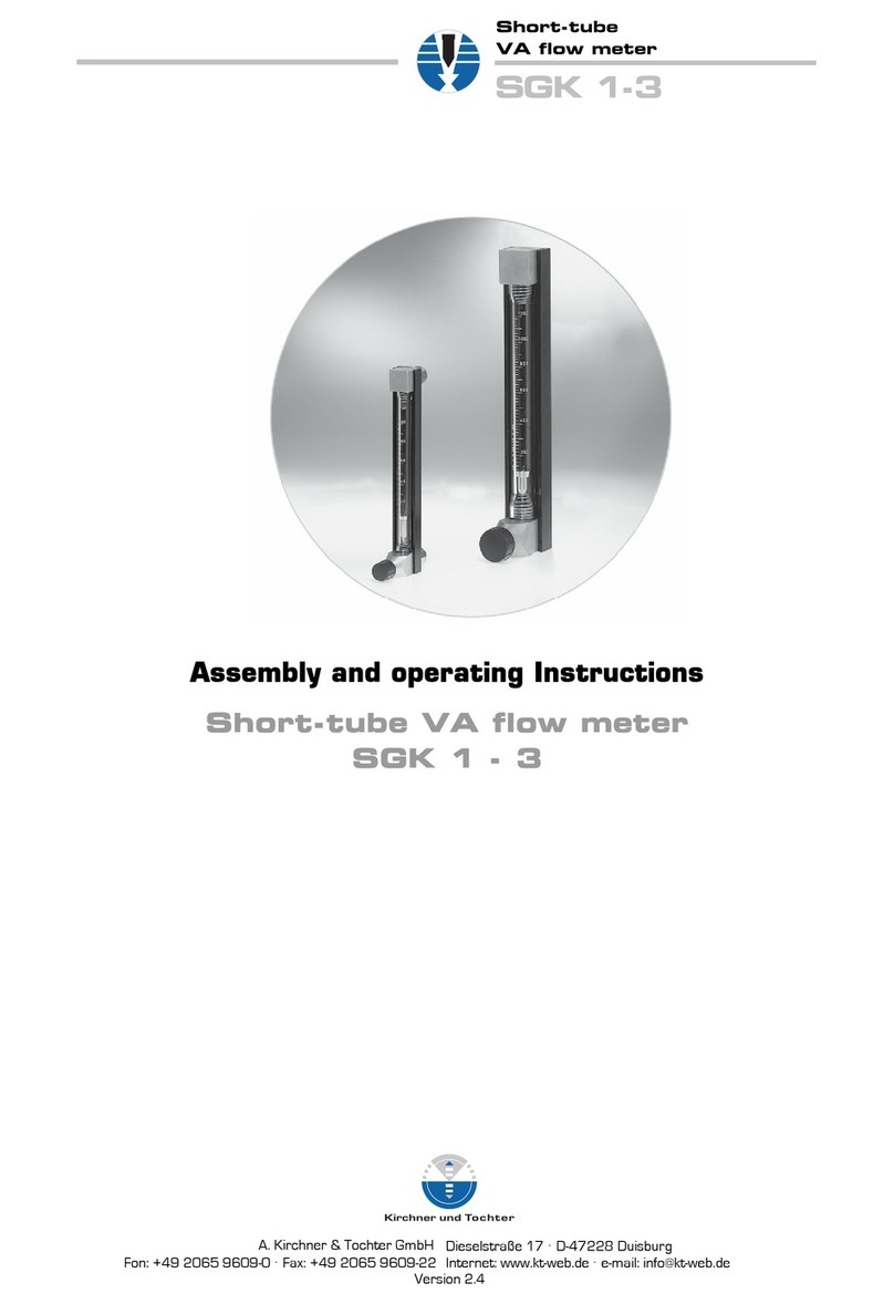 Kirchner und Tochter SGK 1-3 Assembly and operating instructions