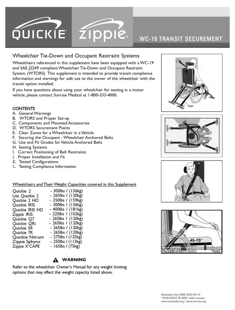 Quickie zippie WC-19 User manual