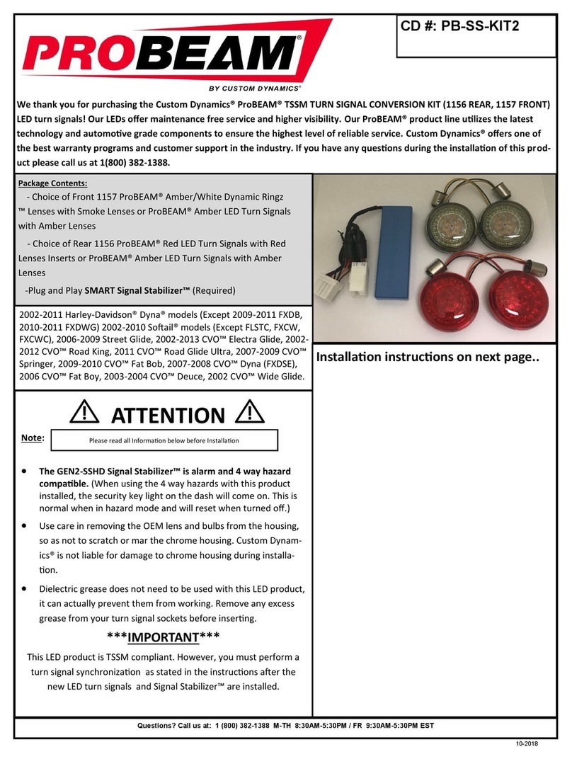 Custom Dynamics PROBEAM PB-SS-KIT2 User manual