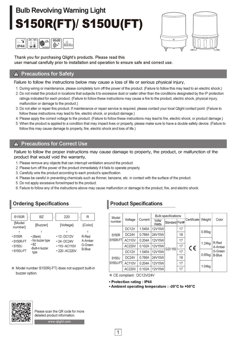 Qlight S150R User manual