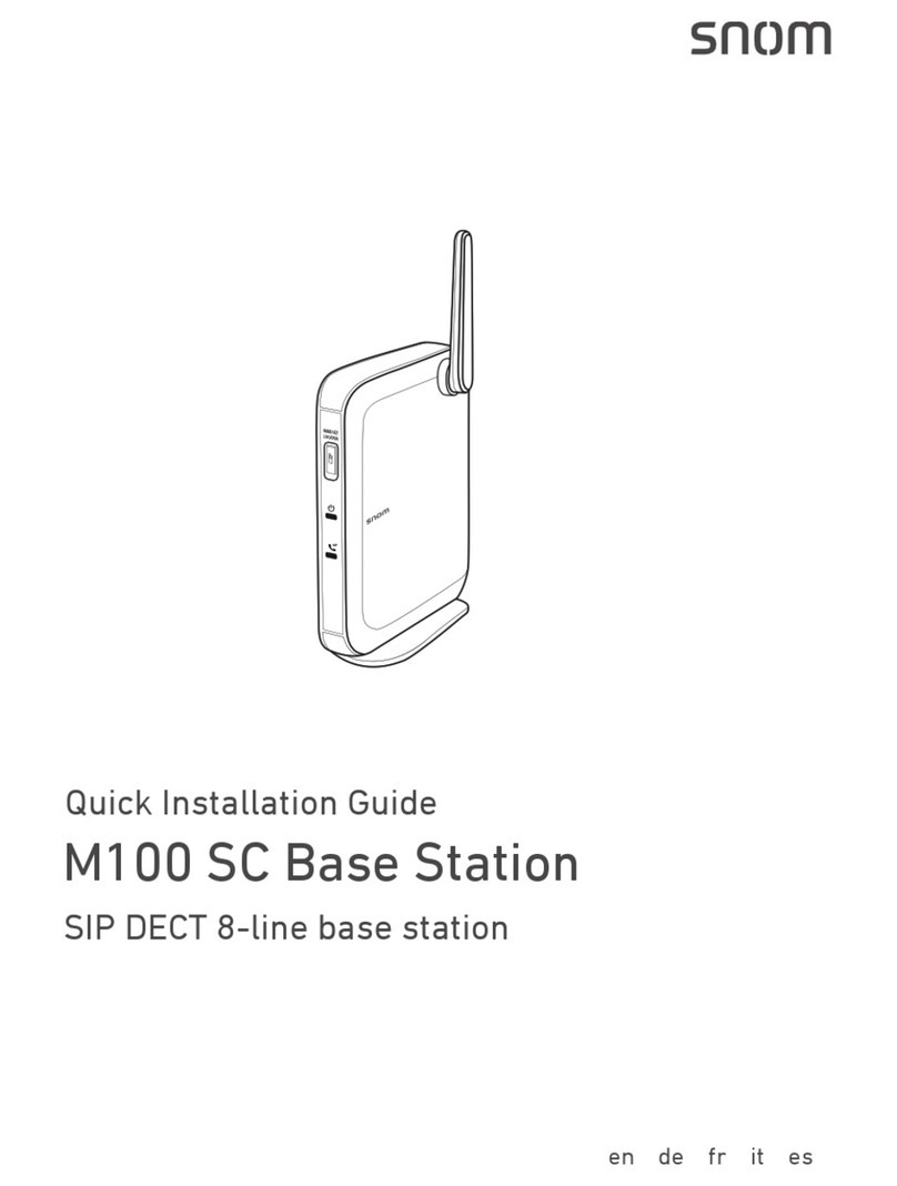 Snom M100 SC Base Station User manual
