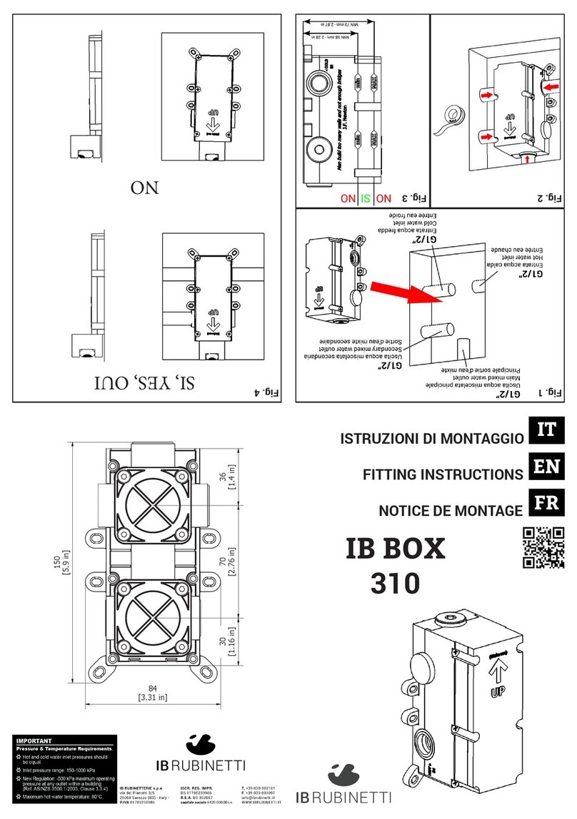 IB RUBINETTI IB BOX 310 User manual