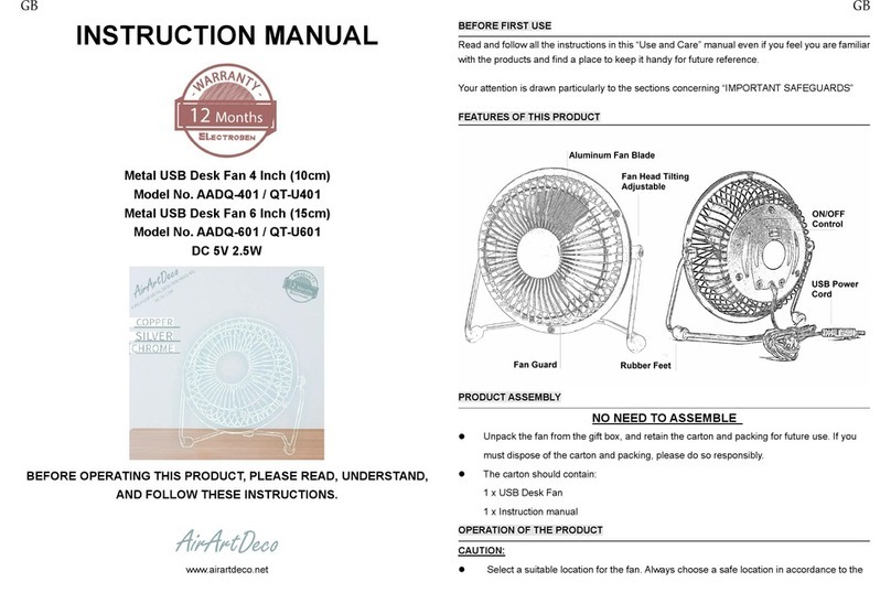 AirArtDeco AADQ-401 User manual