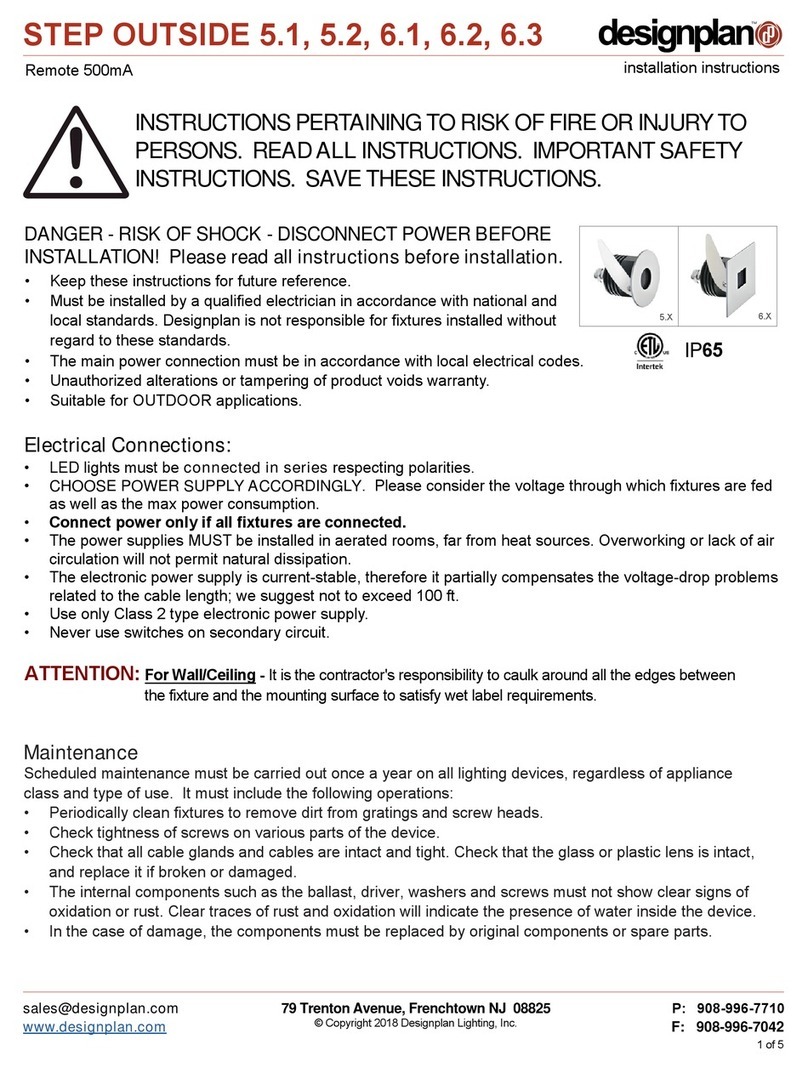 Designplan STEP OUTSIDE 5.1 installation instructions