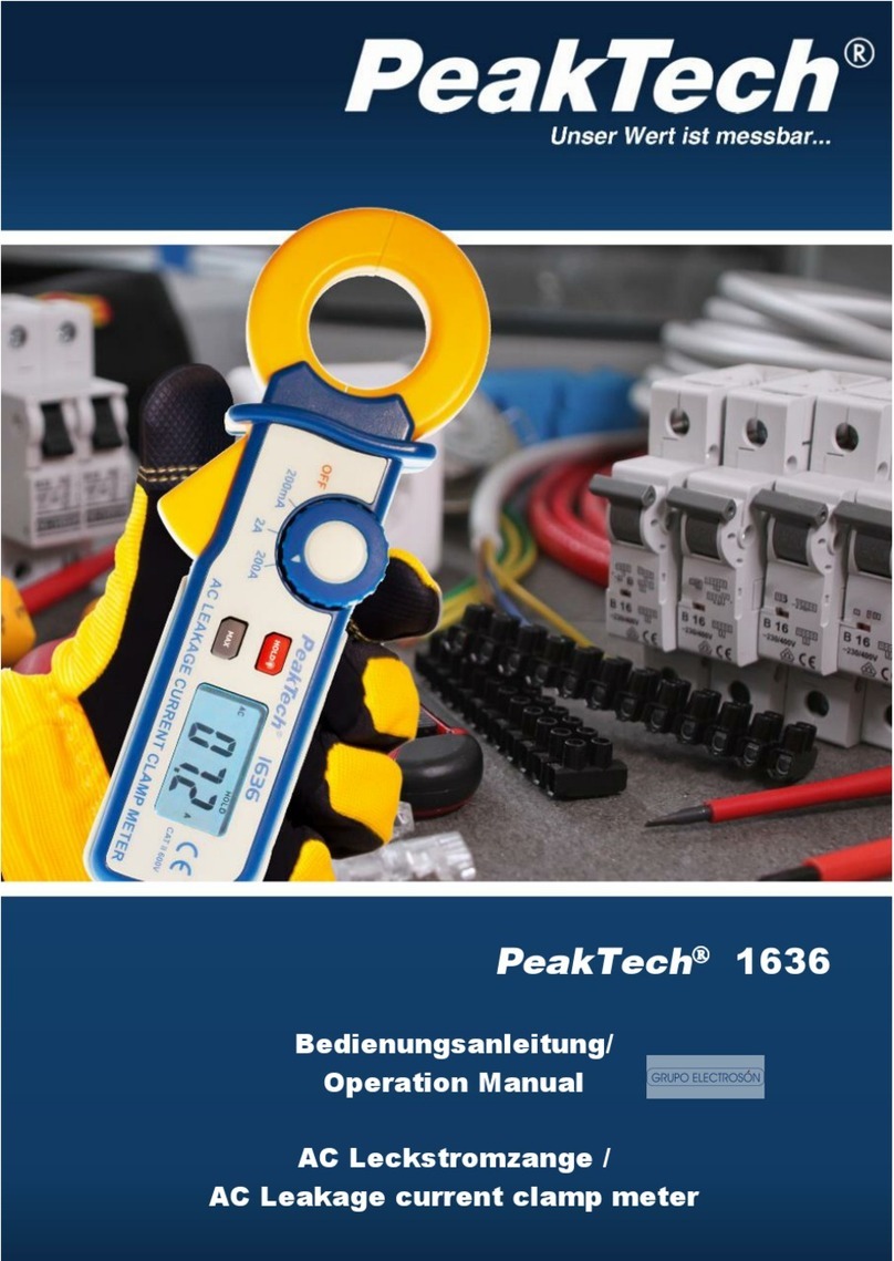 PeakTech 1636 Operation manual