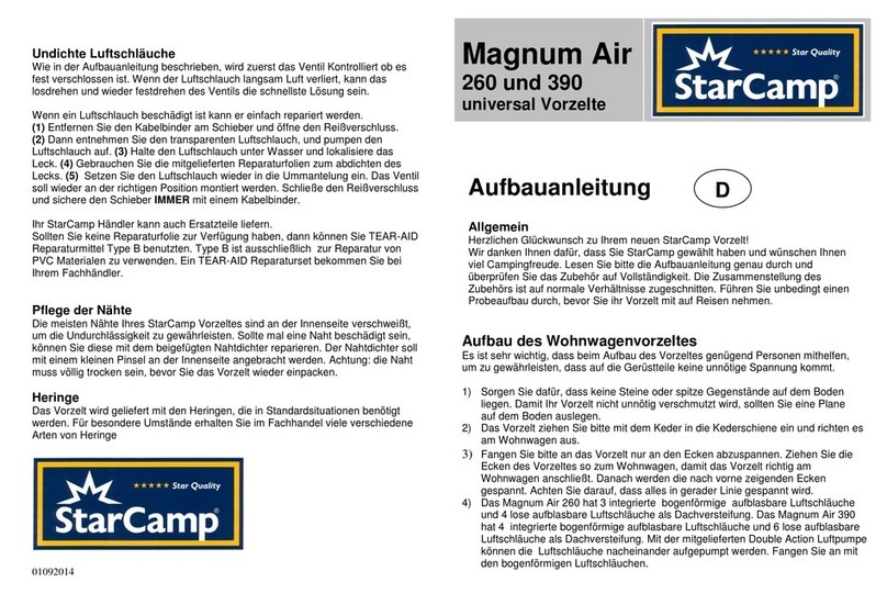 StarCamp Magnum Air 260 manual