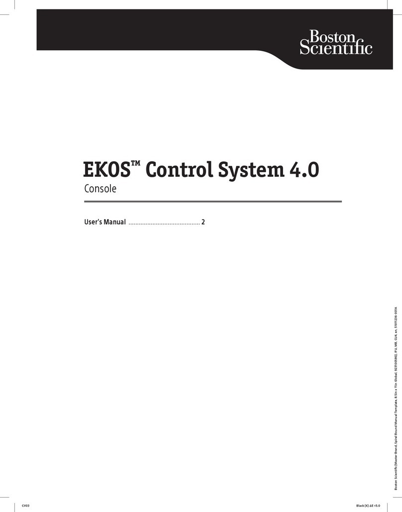 Boston Scientific EKOS Control System 4.0 user manual