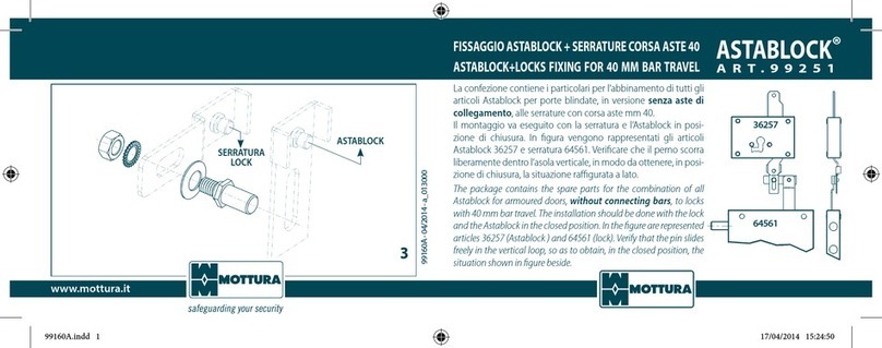 Mottura ASTABLOCK 99251 User manual