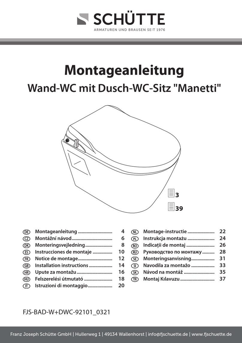 SCHÜTTE Manetti 92101 installation instructions SCHÜTTE Manetti 92101 installation instructions