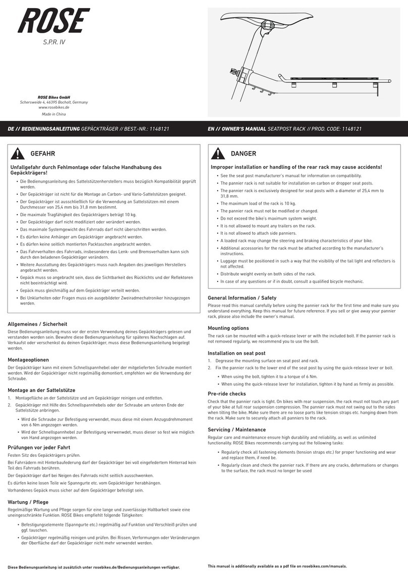 ROSE Bikes 1148121 owner's manual