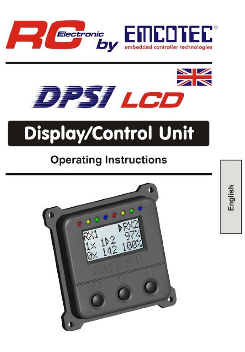 Emcotec RC Electronic DPSI LCD operating instructions