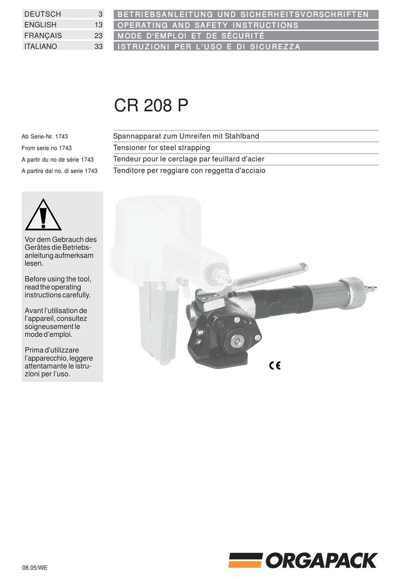 Orgapack CR 208 P Operating and safety instructions