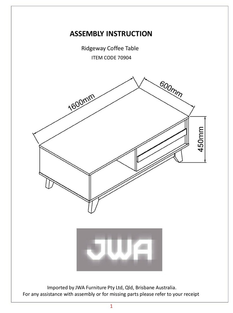 JWA Ridgeway 70904 User manual JWA Ridgeway 70904 User manual