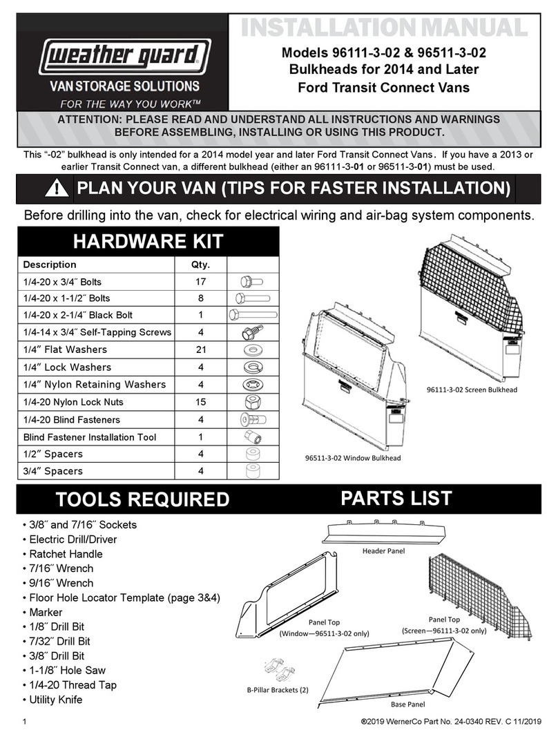 Weather Guard 96111-3-02 installation manual Weather Guard 96111-3-02 installation manual