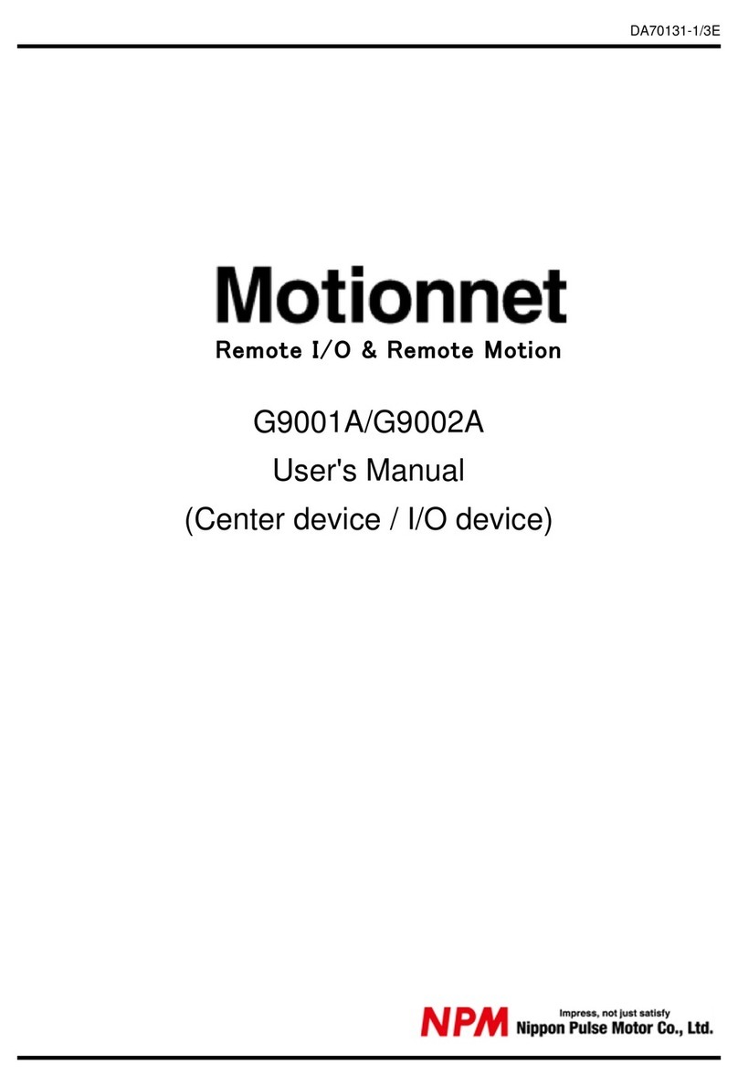 NPM Motionnet G9001A user manual