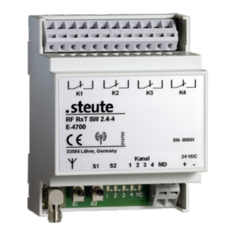steute RF RxT SW2.4 4W 24 VAC/DC Programming manual