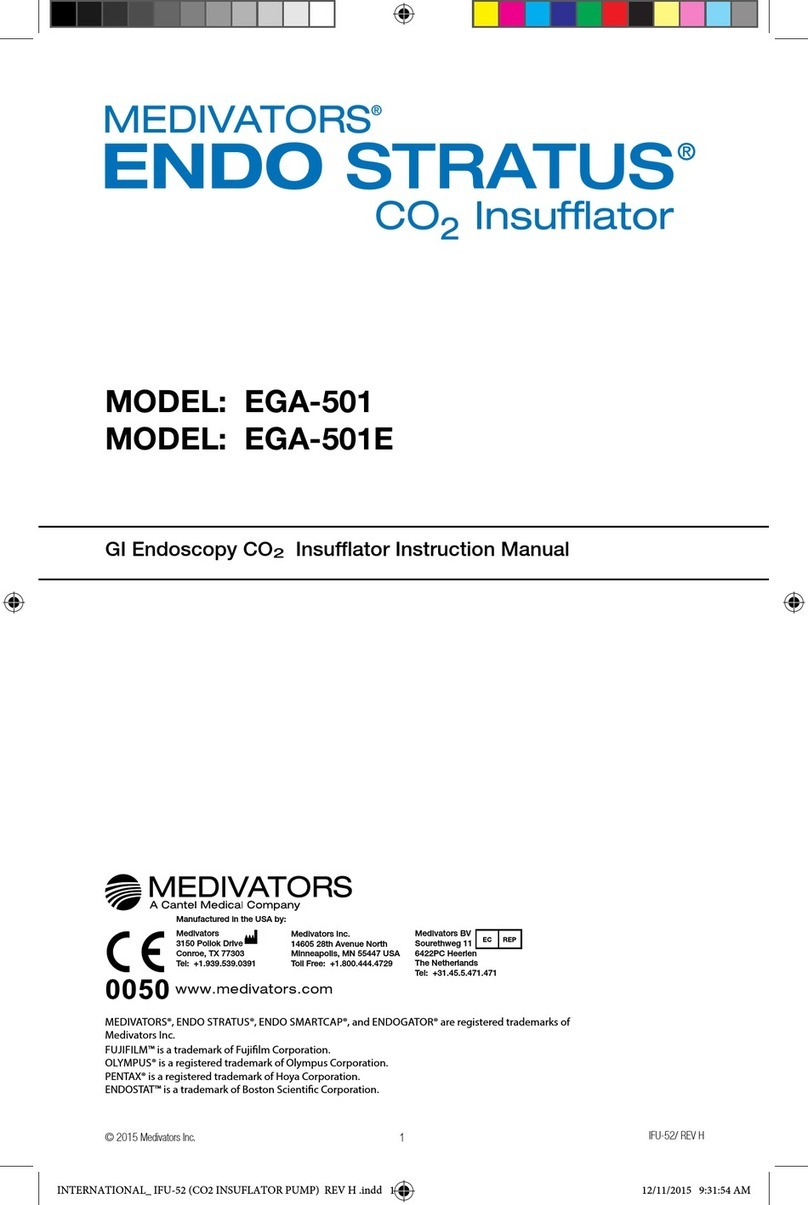 Cantel Medical MEDIVATORS ENDO STRATUS EGA-501 instruction manual Cantel Medical MEDIVATORS ENDO STRATUS EGA-501 instruction manual