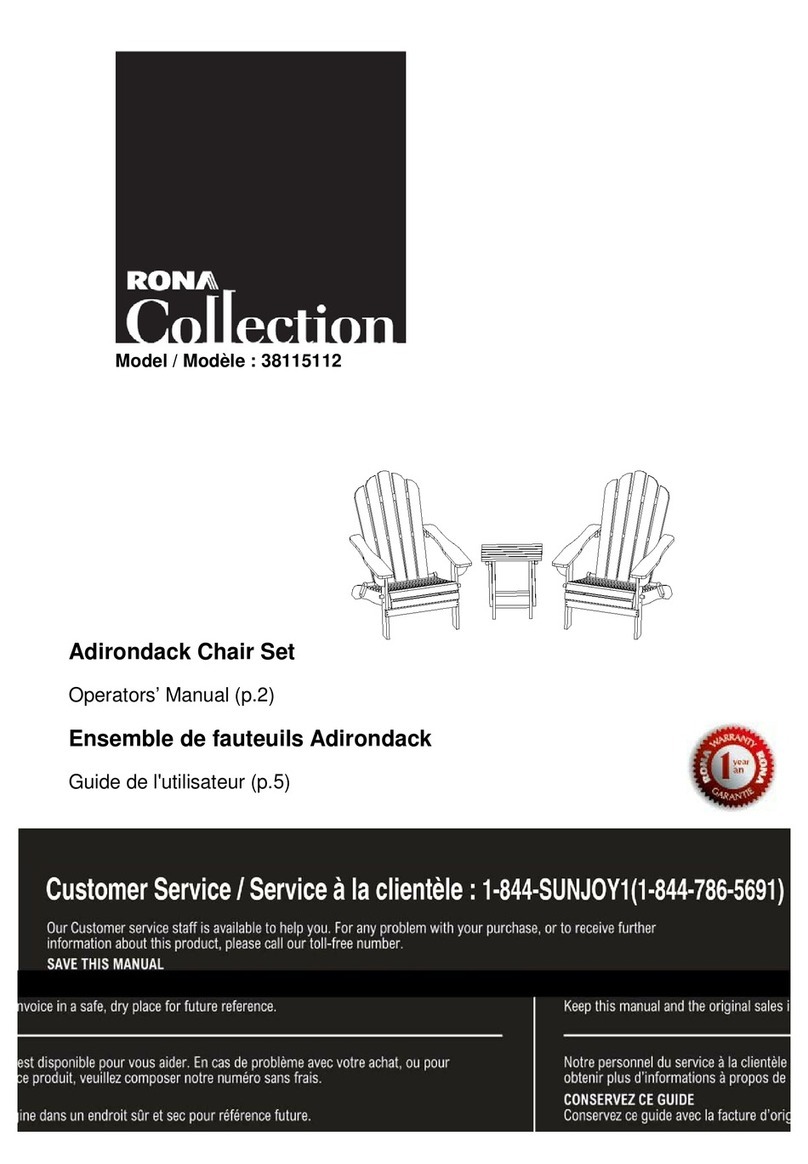 Rona 38115112 Operator's manual