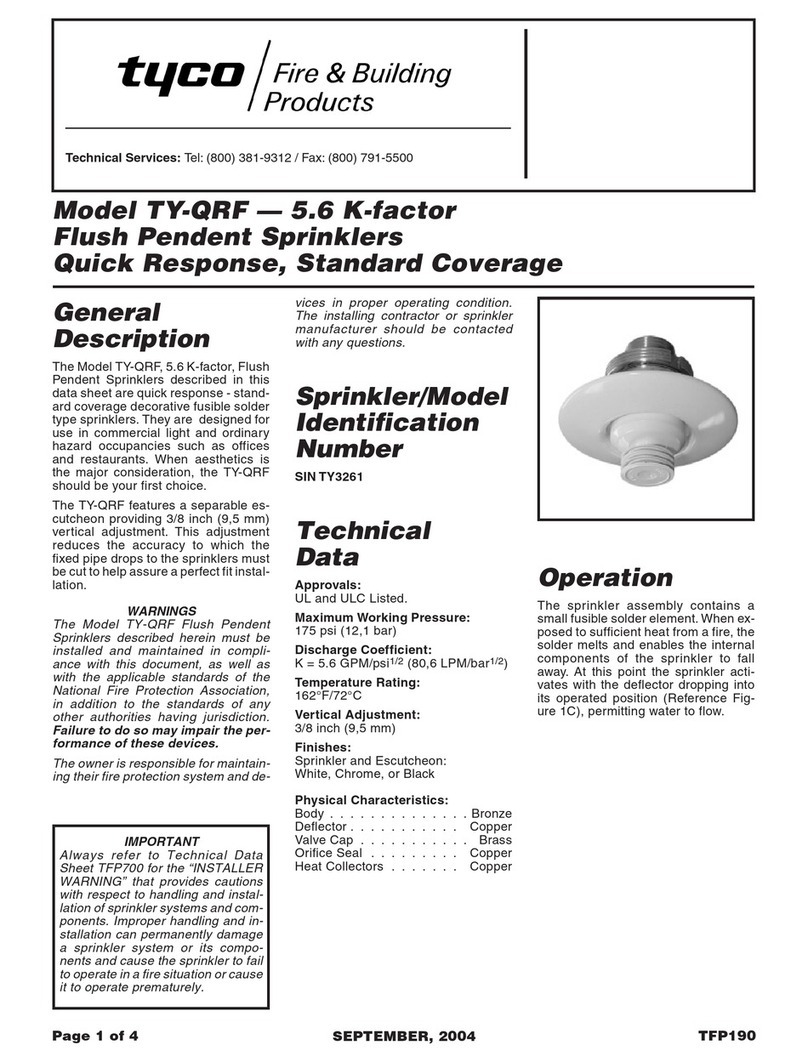 Tyco TY-QRF User manual