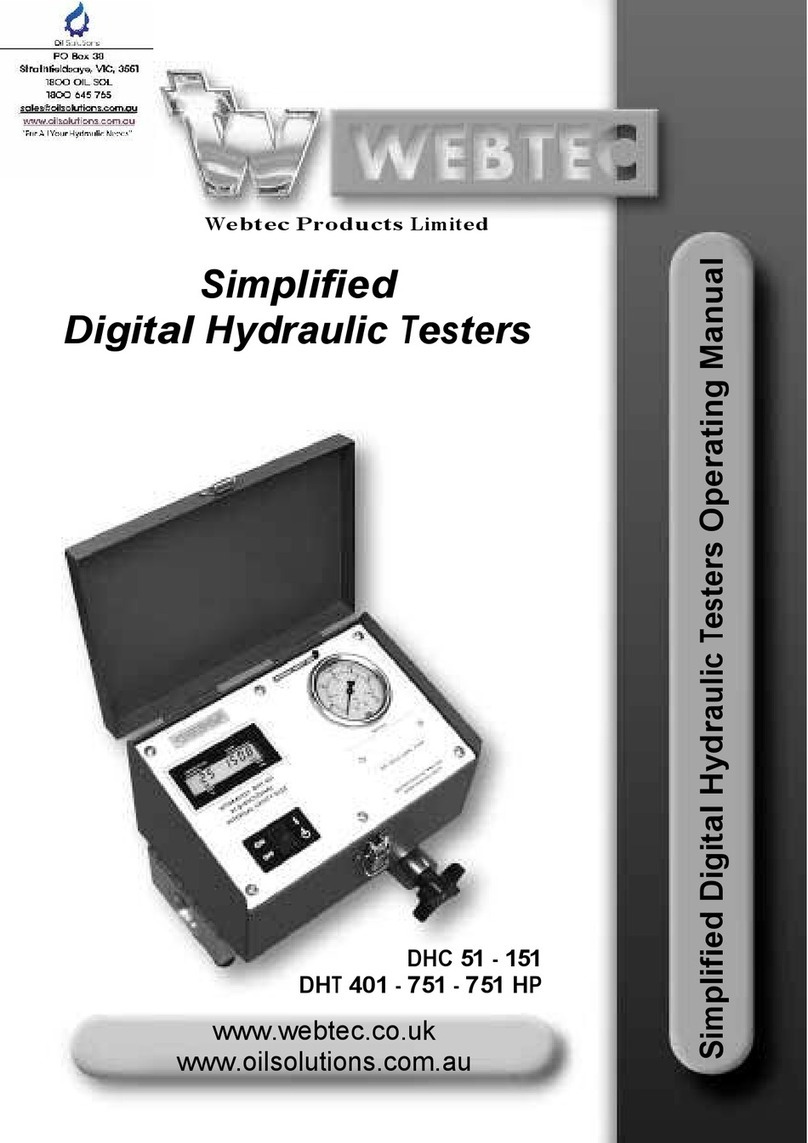 WEBTEC DHC 51 User manual