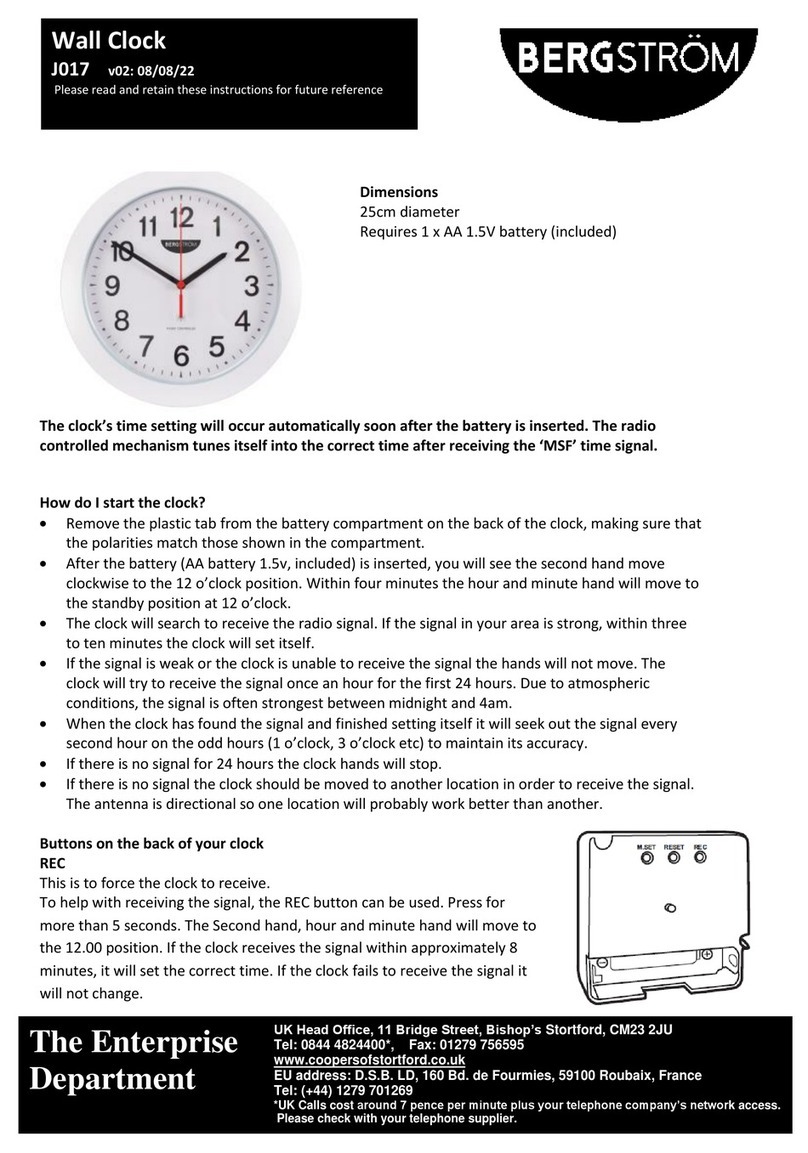 Bergstrom J017 quick start guide