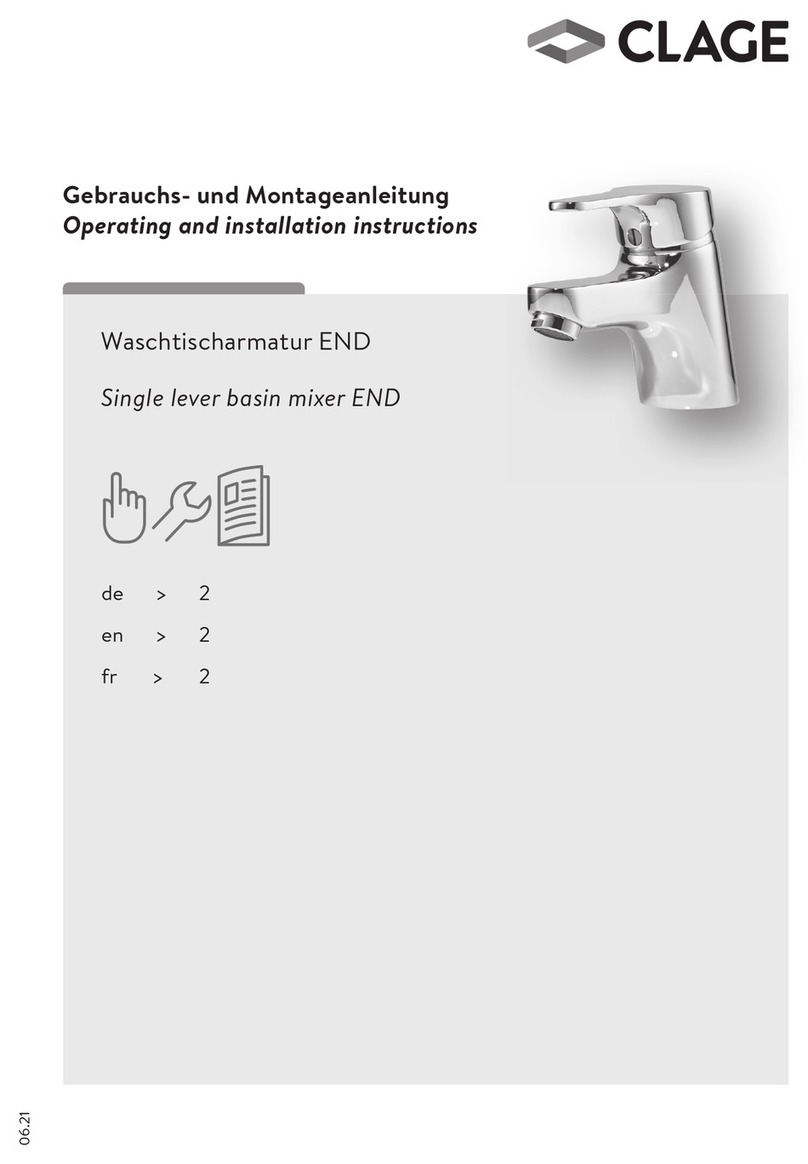 clage END 1100-04410 Operating and installation instructions