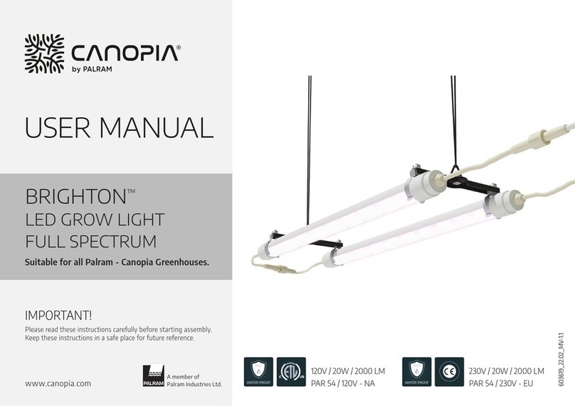 Palram CANOPIA BRIGHTON user manual