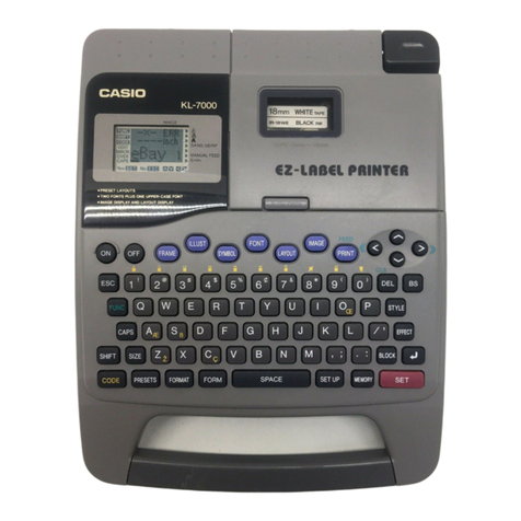 Casio KL-7000 Service manual and parts list