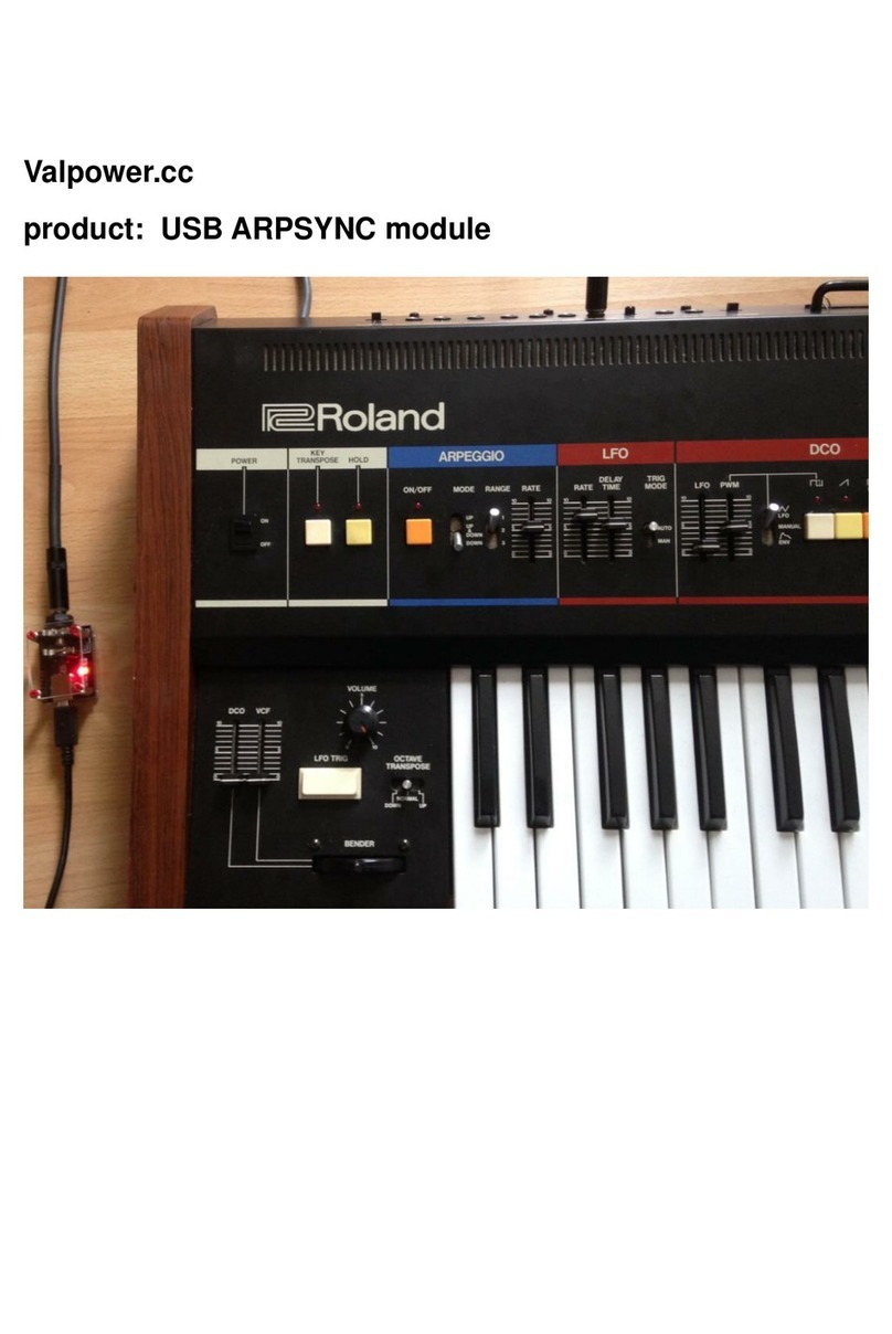 Roland USB ARPSYNC module User manual
