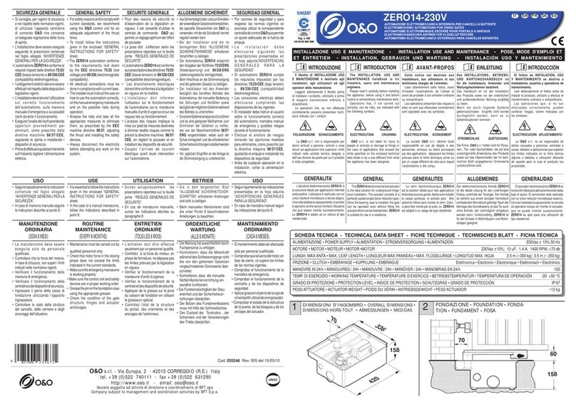 O&O ZERO14-230V Quick start guide