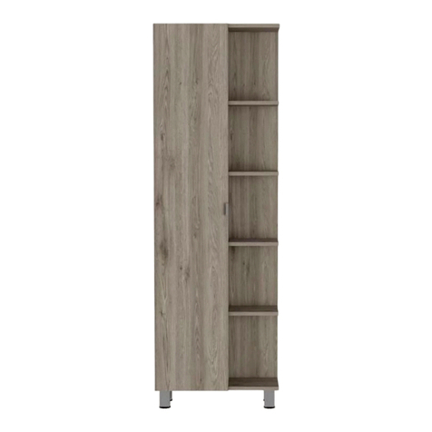 TUHOME Furniture URANO LINEN CABINET Assembly instructions