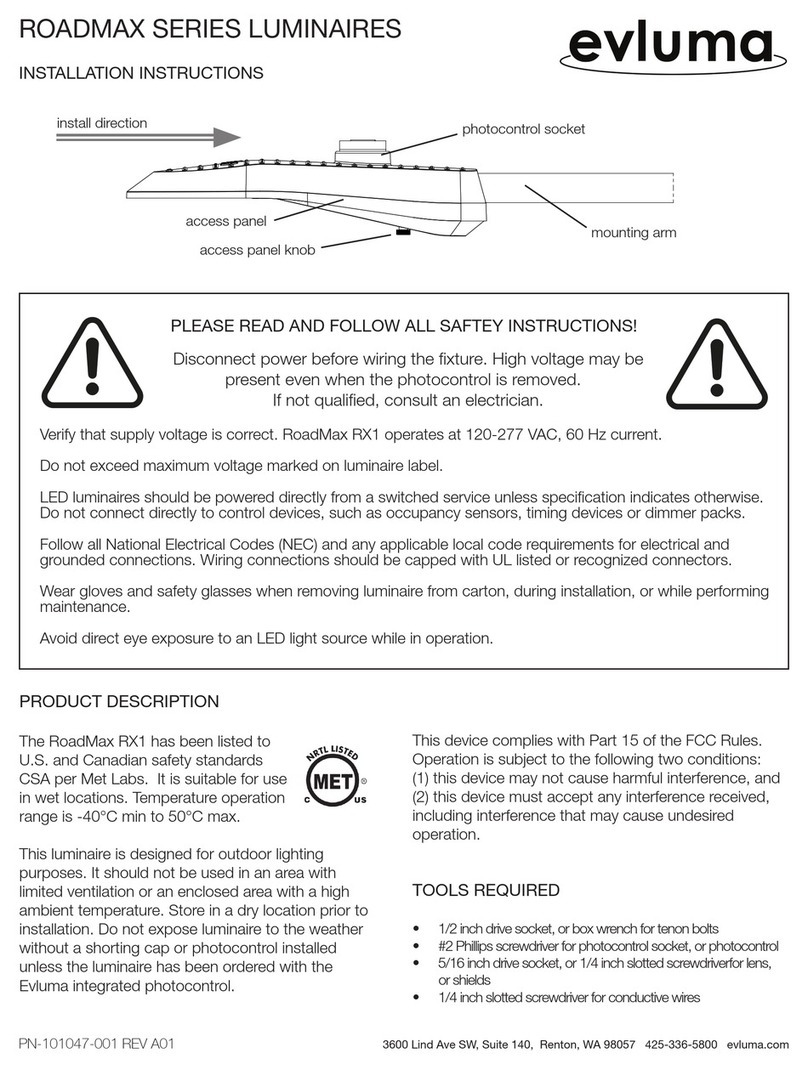 Evluma ROADMAX Series installation instructions