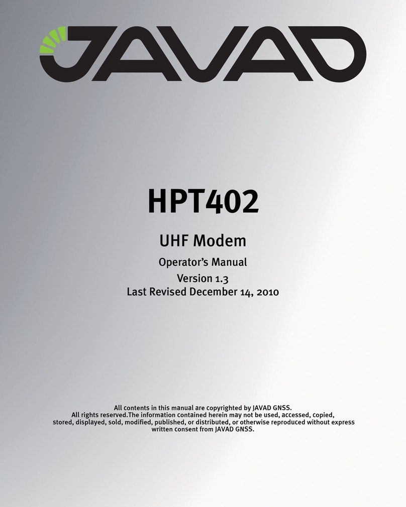 Javad HPT402 Operator's manual
