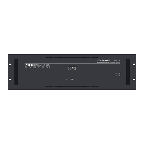 Dynacord PRO MATRIX SYSTEM DEM 314 User manual