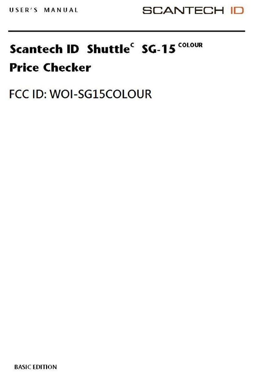 Scantech Shuttle SG-15 COLOUR User manual