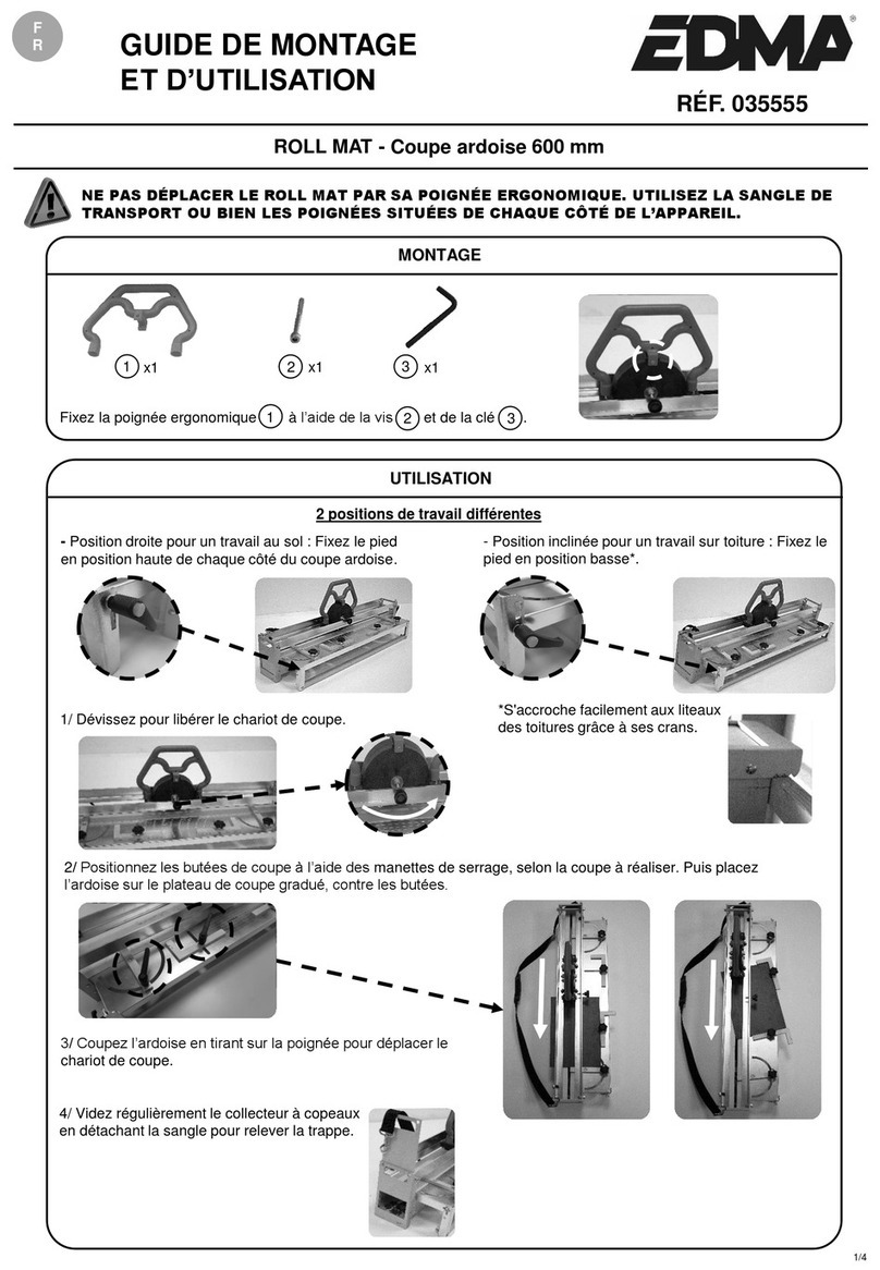 EDMA ROLL MAT User manual