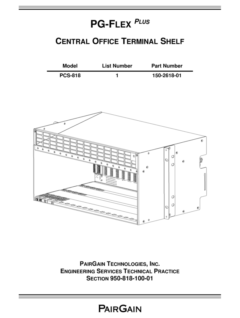 CopperOptics PairGain PG-Flex Plus PCS-818 User manual