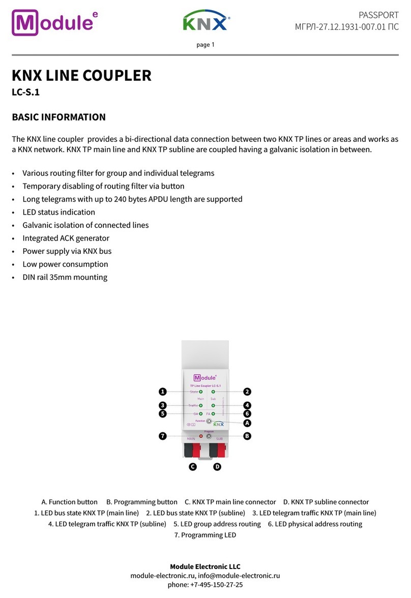 Module Electronic KNX LC-S.1 quick start guide